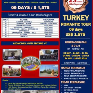Tour Islami TURKI ROMANTIC 9D - TAHUN BARU 2019