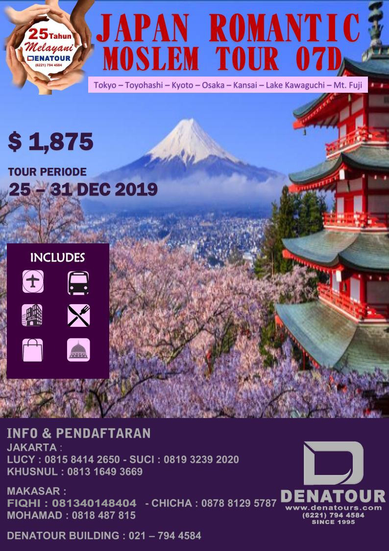 Promo Paket Tour Muslim Jepang 2019 Dena Islamic Tour
